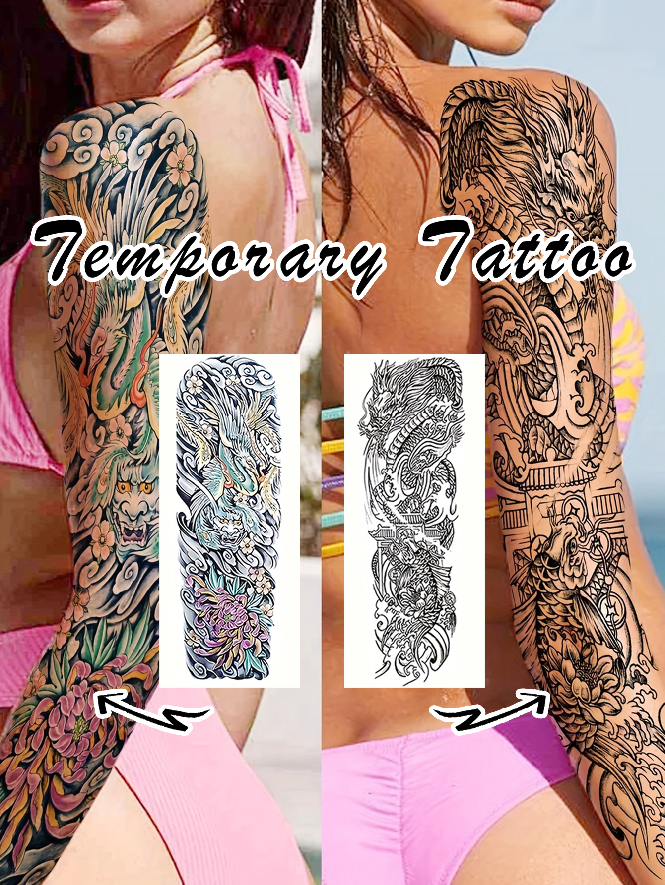 Chinese Style Personalized Tattoo Sticker